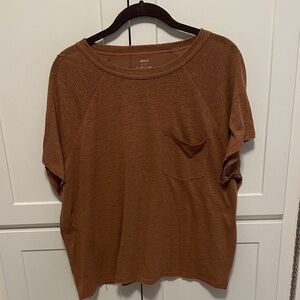 Aerie Brown Short Sleeve Women's Tee